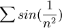 \sum sin(\frac{1}{n^2})