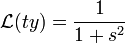 \mathcal{L}(ty)=\frac{1}{1+s^2}
