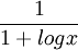 \frac{1}{1+logx}